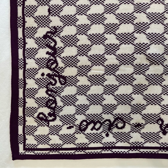 NIB #1 Anthropologie “Sold Out” Violette Cotton Knit Throw - Picture 11 of 15